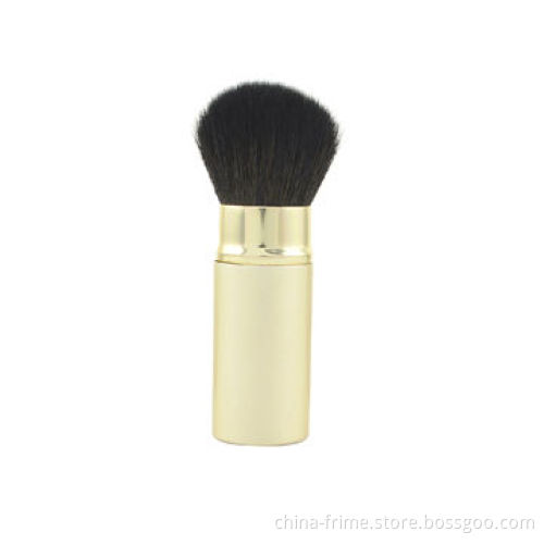 New Arrival Fashionable High Quality Golden Aluminum Handle and Ferrule Makeup Retractable Brush